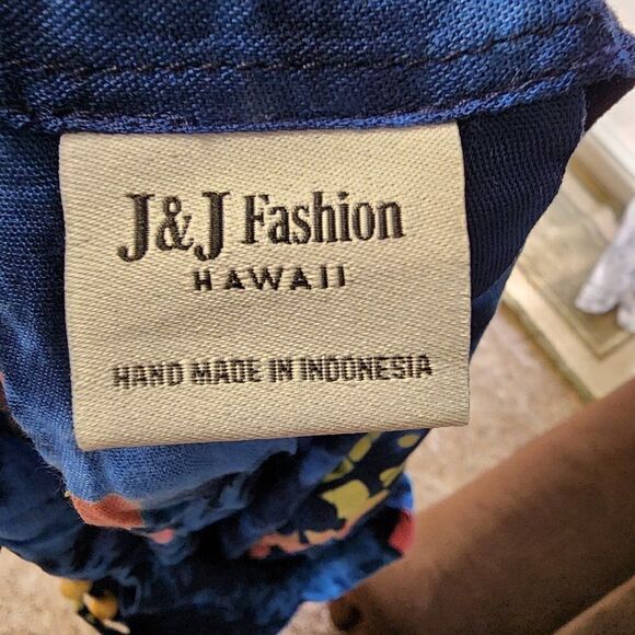 Boho Midi Bamboo J&J Tie Dye Rope Beaded Strap Dress Hawaii Sytle - Picture 2 of 6